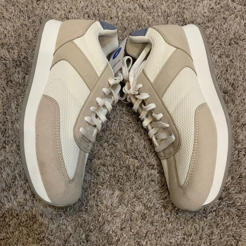 Chester Retro Sneakers Goodfellow & Сот Cream Size 7Men/ 8.5women - Picture 2 of 9